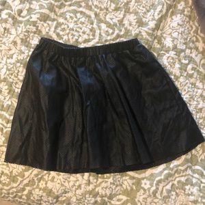 Faux Leather girls skirt